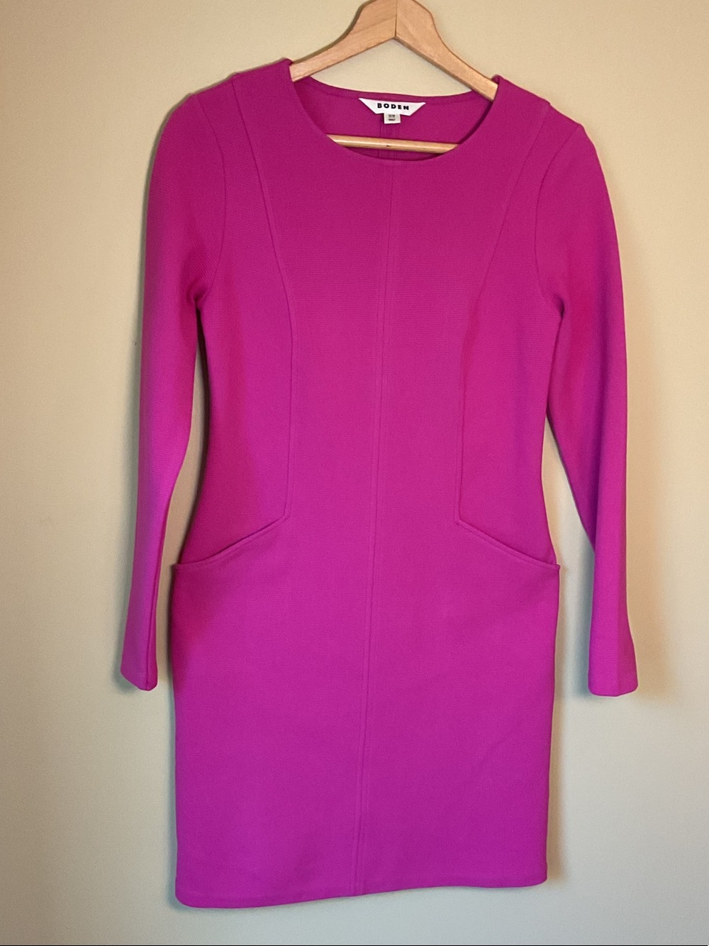 Boden Ellen Ottoman Bodycon Midi Dress Size 8